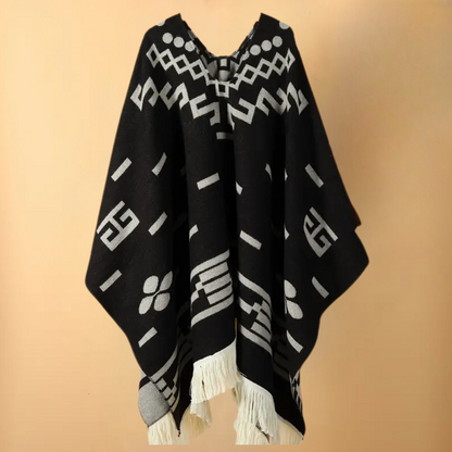 Poncho cálido de otoño para hombre