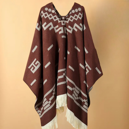 Poncho cálido de otoño para hombre