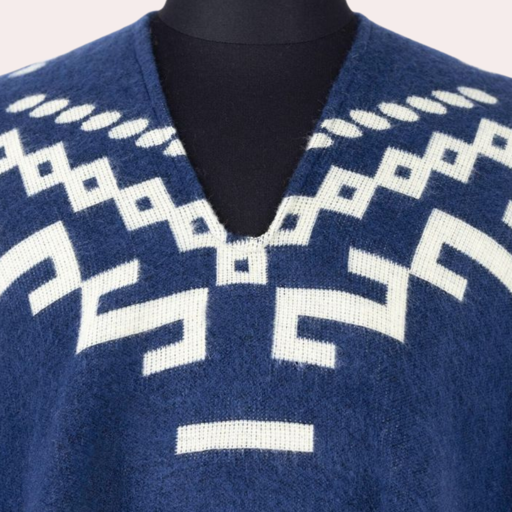 Poncho cálido de otoño para hombre