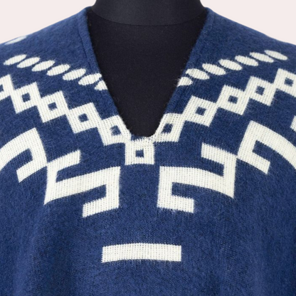 Poncho cálido de otoño para hombre