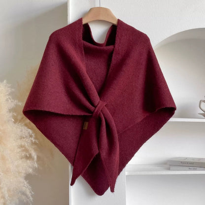 Poncho chal capa triangular suave