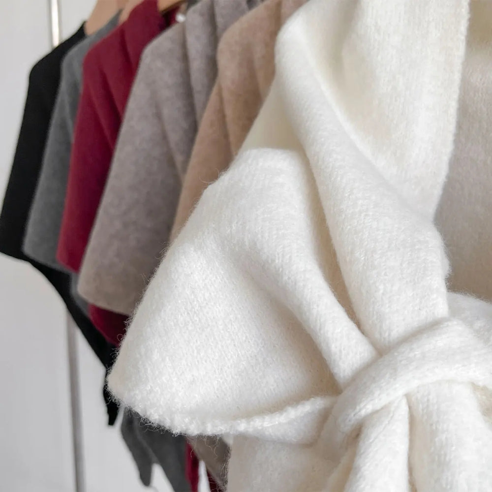 Poncho chal capa triangular suave