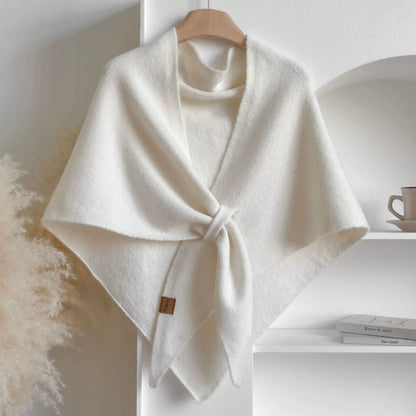 Poncho chal capa triangular suave
