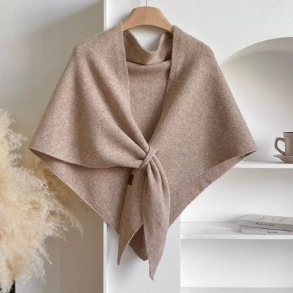 Poncho chal capa triangular suave