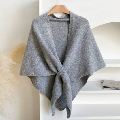 Poncho chal capa triangular suave