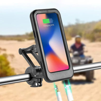 Powerbank de 15W - Soporte Impermeable para Manillar de Bicicleta