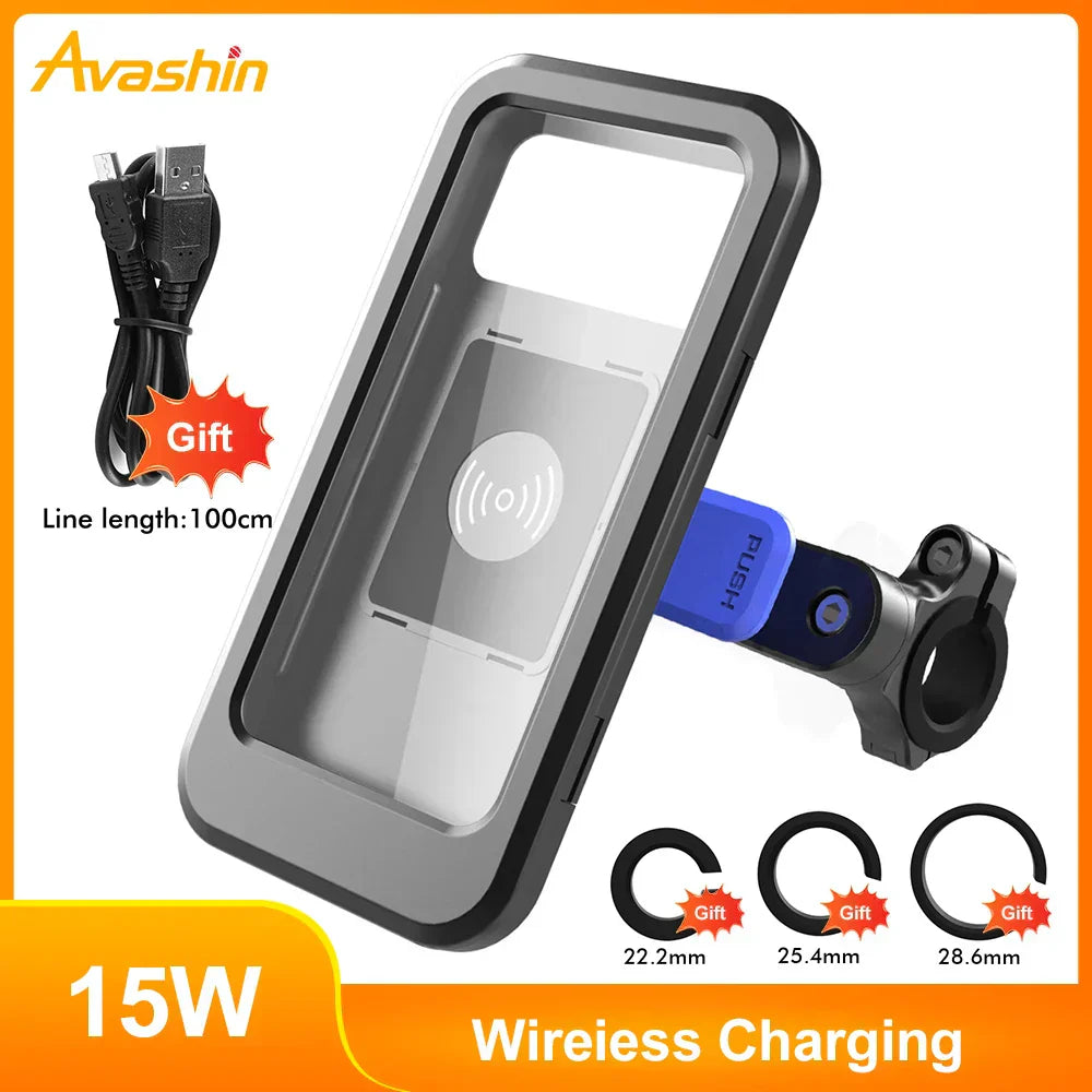 Powerbank de 15W - Soporte Impermeable para Manillar de Bicicleta