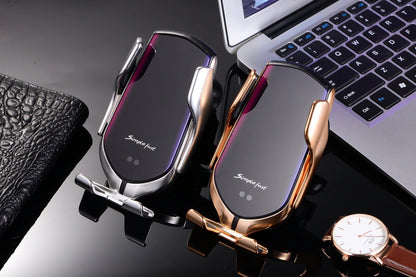 PREMIUM - Soporte de Teléfono con Sujeción Automática | Cargador Inalámbrico