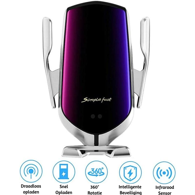 PREMIUM - Soporte de Teléfono con Sujeción Automática | Cargador Inalámbrico