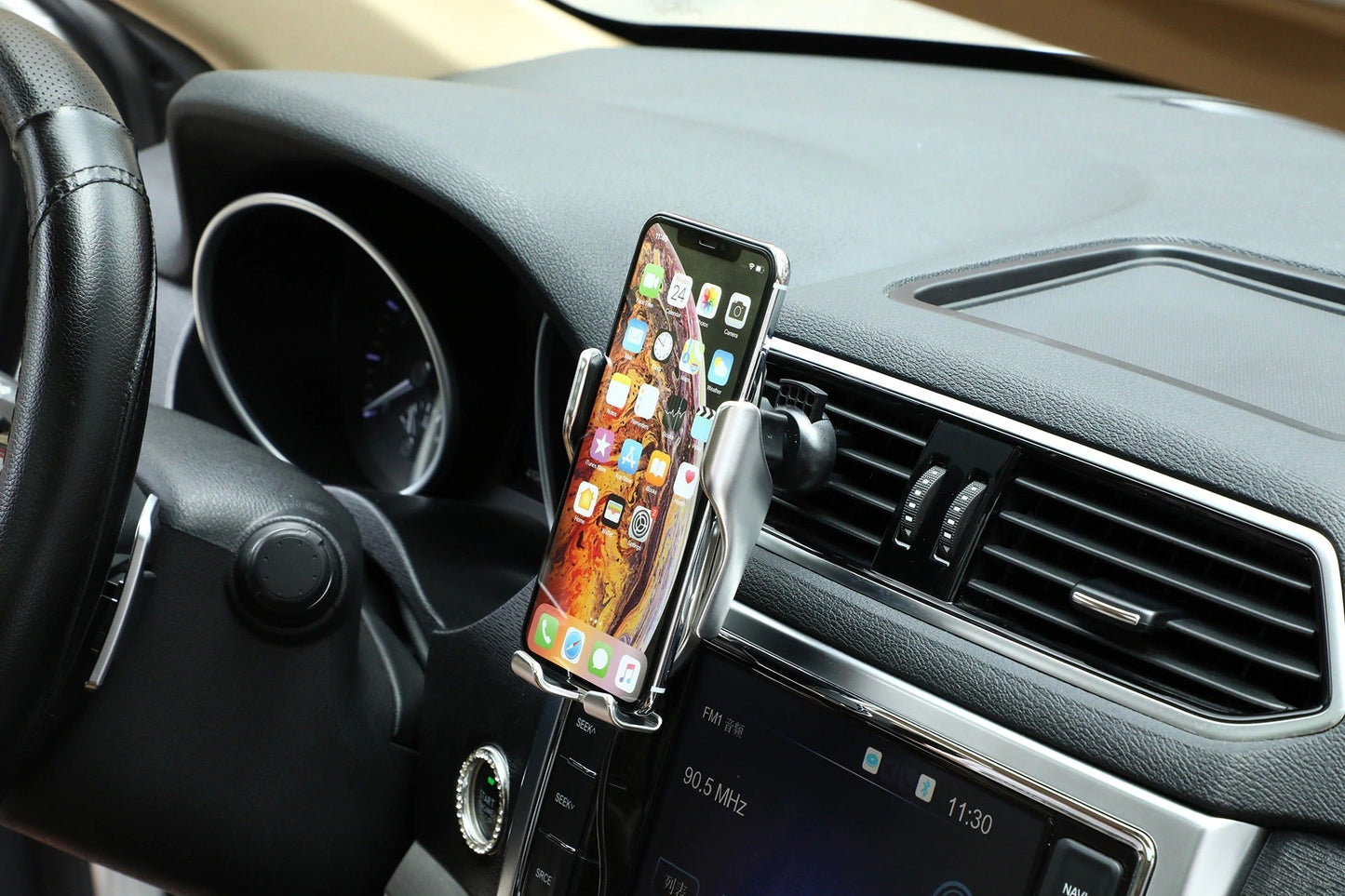 PREMIUM - Soporte de Teléfono con Sujeción Automática | Cargador Inalámbrico