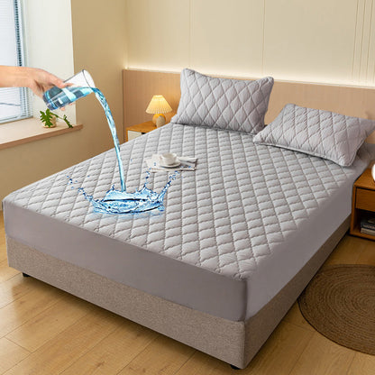 Protector de colchón impermeable y a prueba de orina de poliéster con revestimiento impermeable de TPU