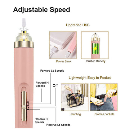 PULIDOR ELÉCTRICO 5 EN 1 – HERRAMIENTA PORTÁTIL DE MANICURA CON LUZ
