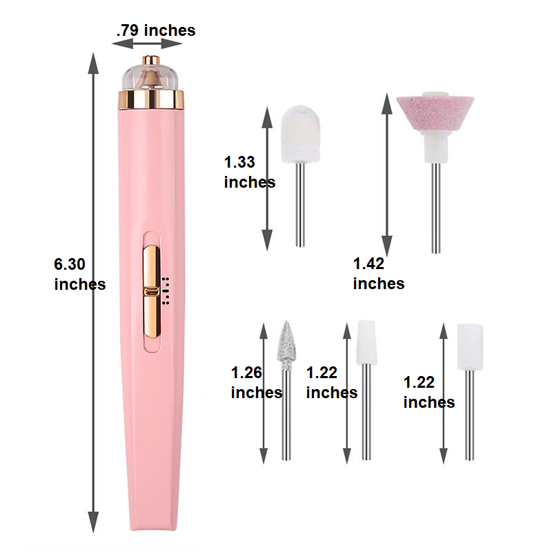 PULIDOR ELÉCTRICO 5 EN 1 – HERRAMIENTA PORTÁTIL DE MANICURA CON LUZ