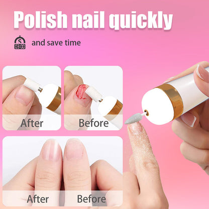 PULIDOR ELÉCTRICO 5 EN 1 – HERRAMIENTA PORTÁTIL DE MANICURA CON LUZ