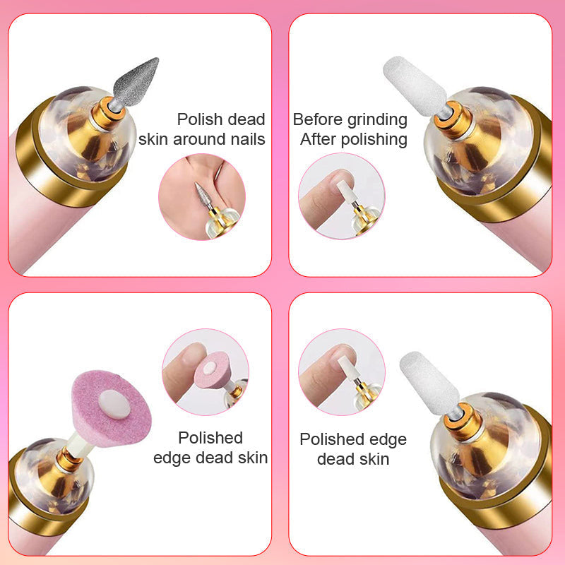 PULIDOR ELÉCTRICO 5 EN 1 – HERRAMIENTA PORTÁTIL DE MANICURA CON LUZ