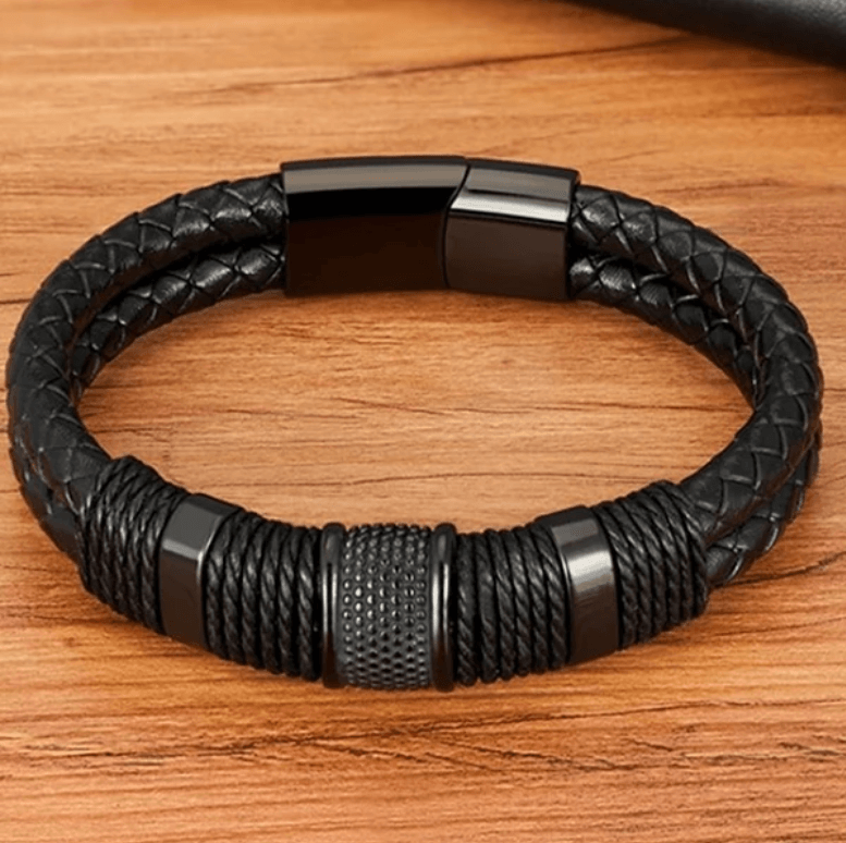 Pulsera de Estilo de Cuero Trenzado