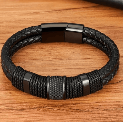 Pulsera de Estilo de Cuero Trenzado