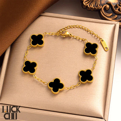 Pulsera de trébol de la suerte