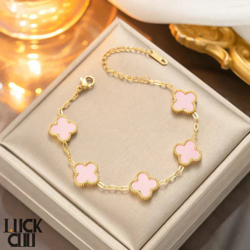 Pulsera de trébol de la suerte