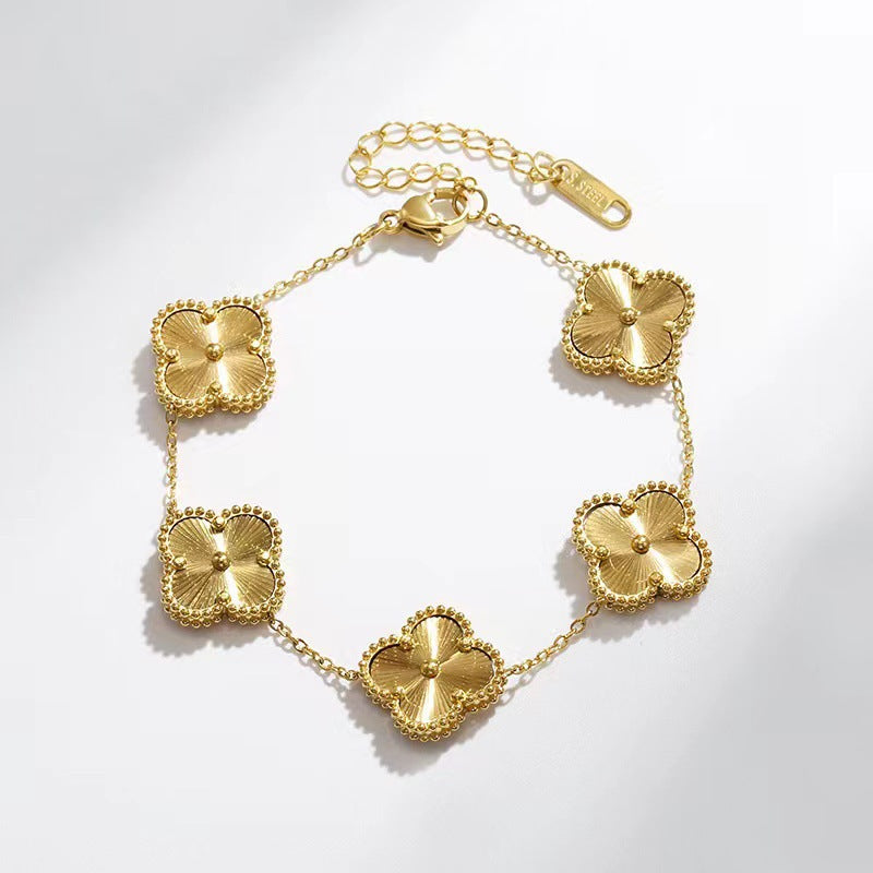 Pulsera de trébol de la suerte