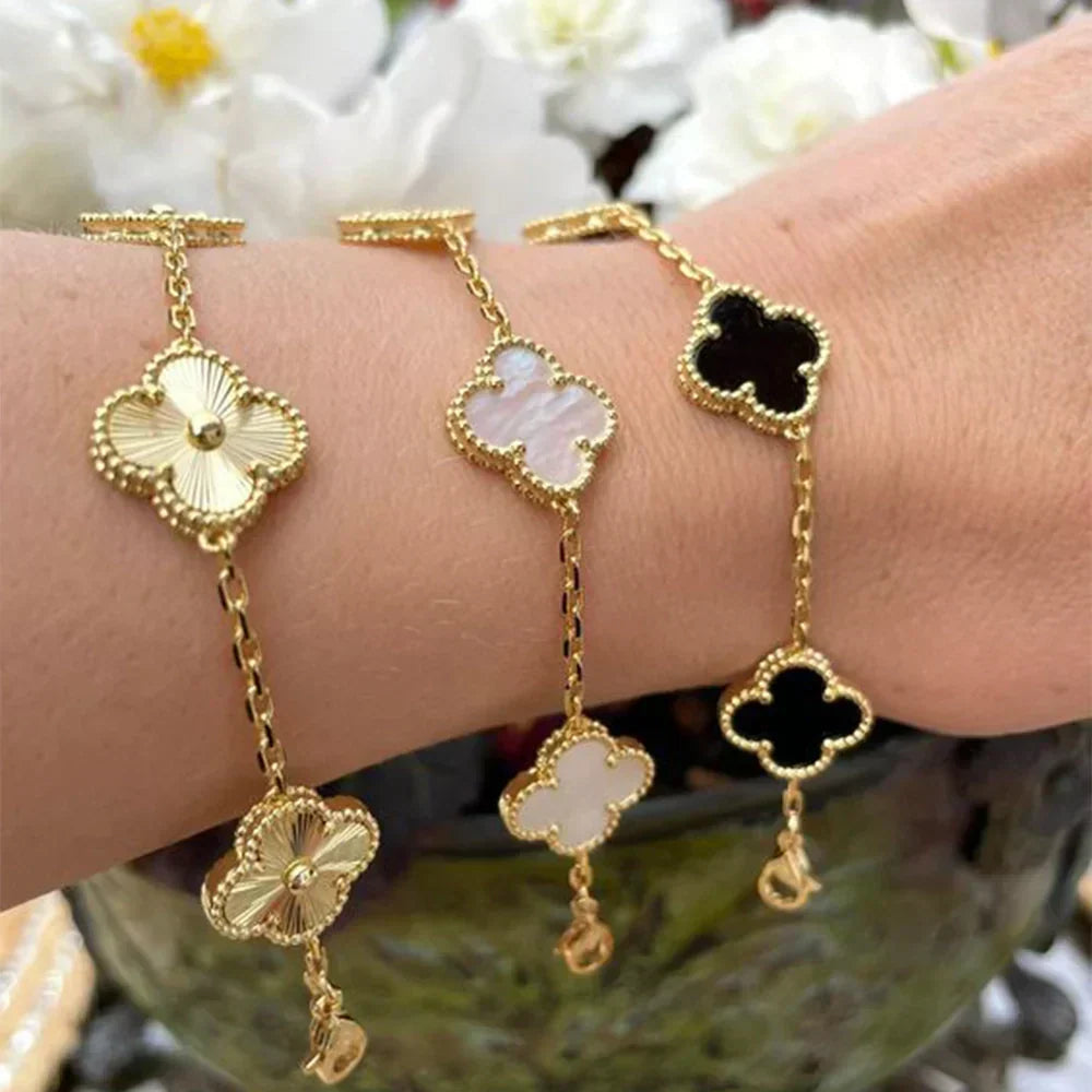 Pulsera de trébol de la suerte