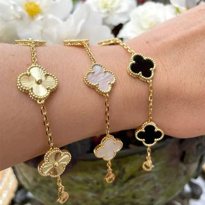 Pulsera de trébol de la suerte