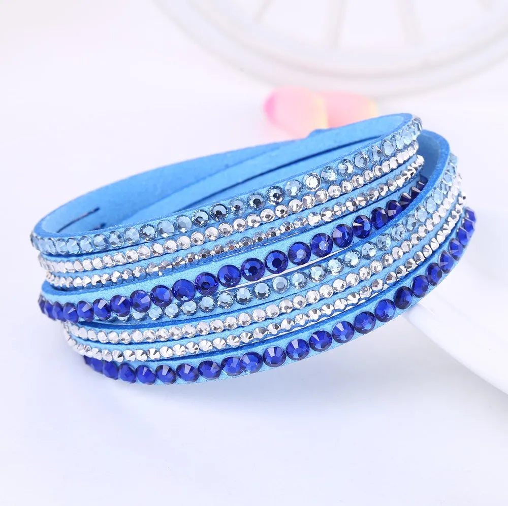Pulsera Envoltura de Rhinestones en Capas