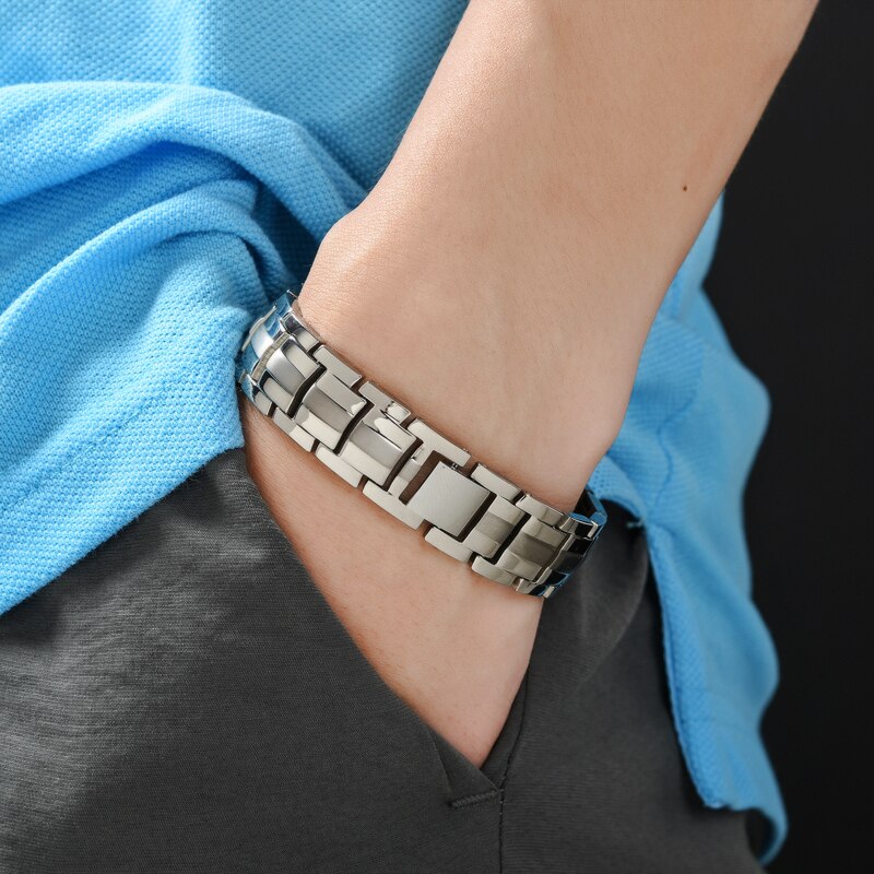 Pulsera Magnética Terapéutica de Titanio Magnovia™