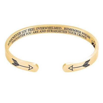 Recuerda de quién eres hija y coloca tu corona en su lugar | Pulsera