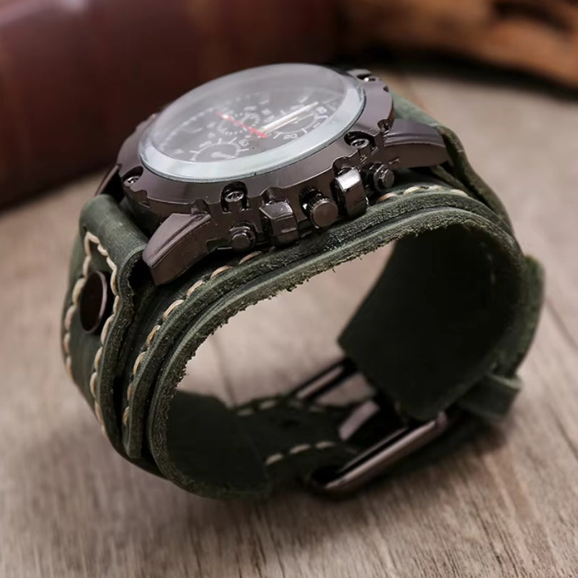 Reloj Clásico de Correa de Cuero