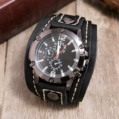 Reloj Clásico de Correa de Cuero