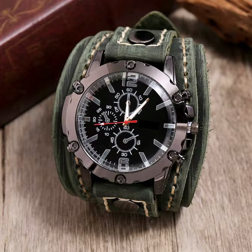Reloj Clásico de Correa de Cuero