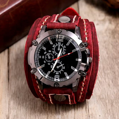 Reloj Clásico de Correa de Cuero