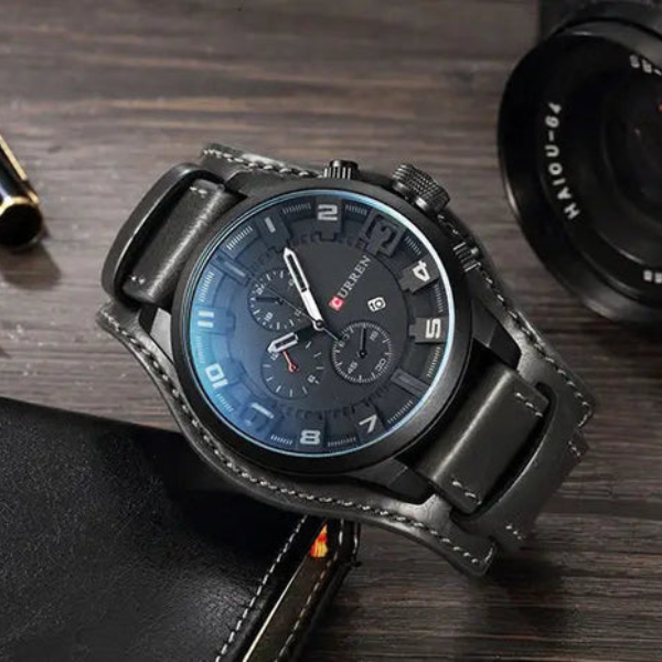 Reloj cronógrafo multifunción con fecha