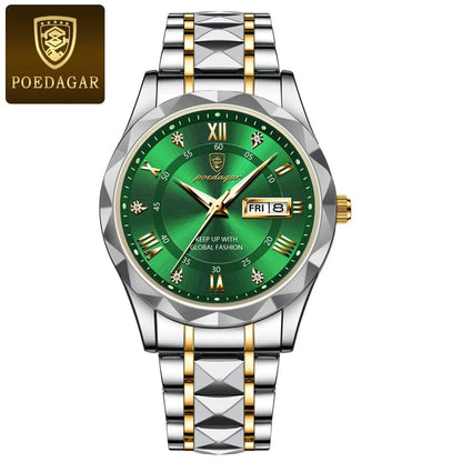 Reloj de lujo para hombres a prueba de agua de marca superior con función luminosa