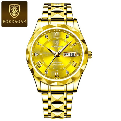 Reloj de lujo para hombres a prueba de agua de marca superior con función luminosa