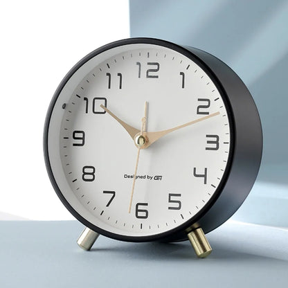 Reloj de Mesa Silencioso Escandinavo Moderno