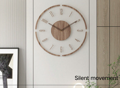 Reloj de pared de madera de estilo escandinavo