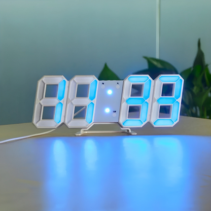 Reloj de Pared Digital 3D Moderno con Retroiluminación LED