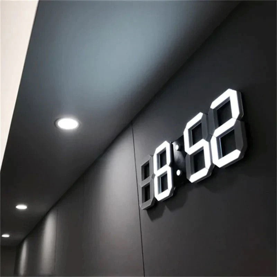 Reloj de Pared Digital 3D Moderno con Retroiluminación LED