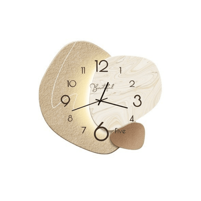 Reloj de pared escandinavo elegante con mecanismo silencioso