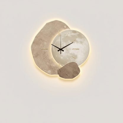Reloj de pared escandinavo elegante con mecanismo silencioso