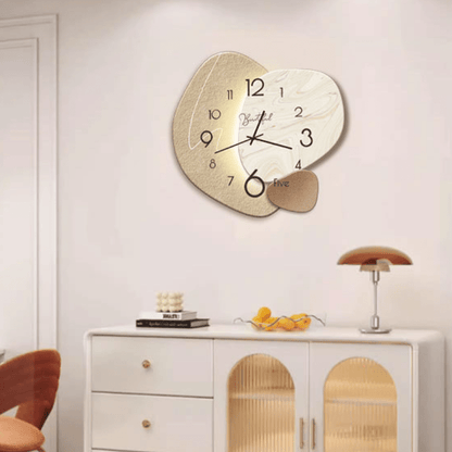 Reloj de pared escandinavo elegante con mecanismo silencioso