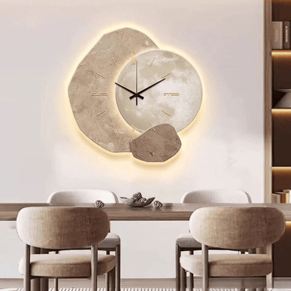 Reloj de pared escandinavo elegante con mecanismo silencioso