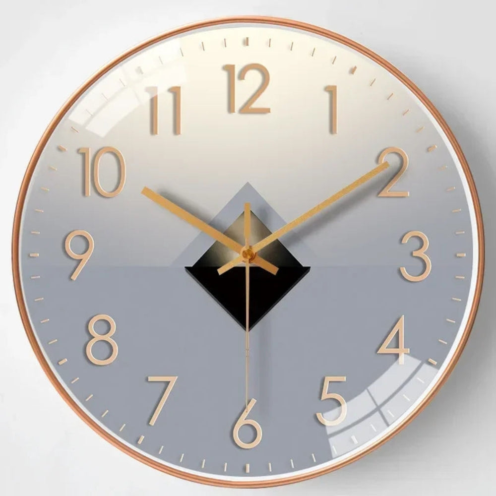 Reloj de pared silencioso con visualización clara de la hora para el hogar
