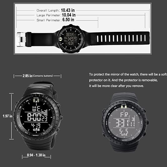 Reloj Deportivo Digital Impermeable para Hombre - Henry