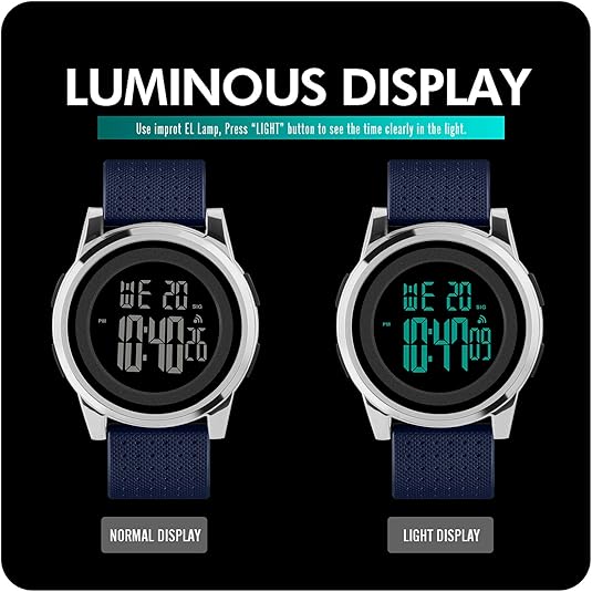 Reloj Deportivo Digital Ultra Delgado e Impermeable - Charlie