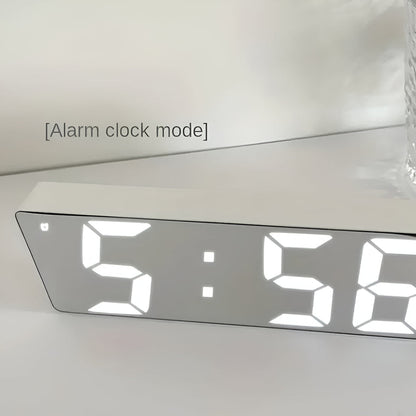 Reloj Despertador Digital con Espejo LED