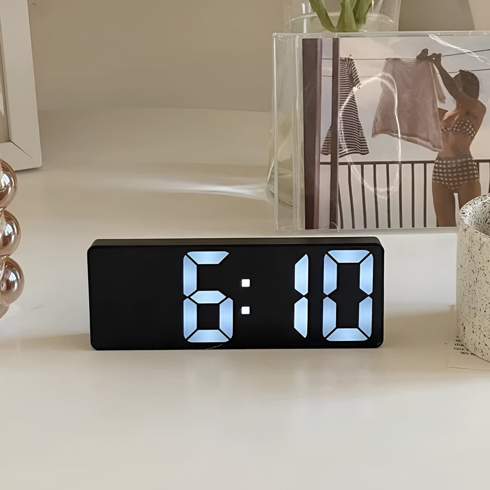 Reloj Despertador Digital con Espejo LED