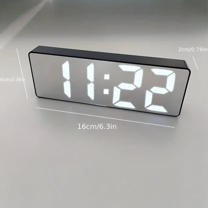 Reloj Despertador Digital con Espejo LED